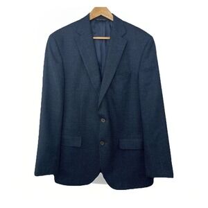 Saks Fifth Avenue Mens 42R Blazer Wool Alpaca Cosshatch Jacket Sport Coat Canada